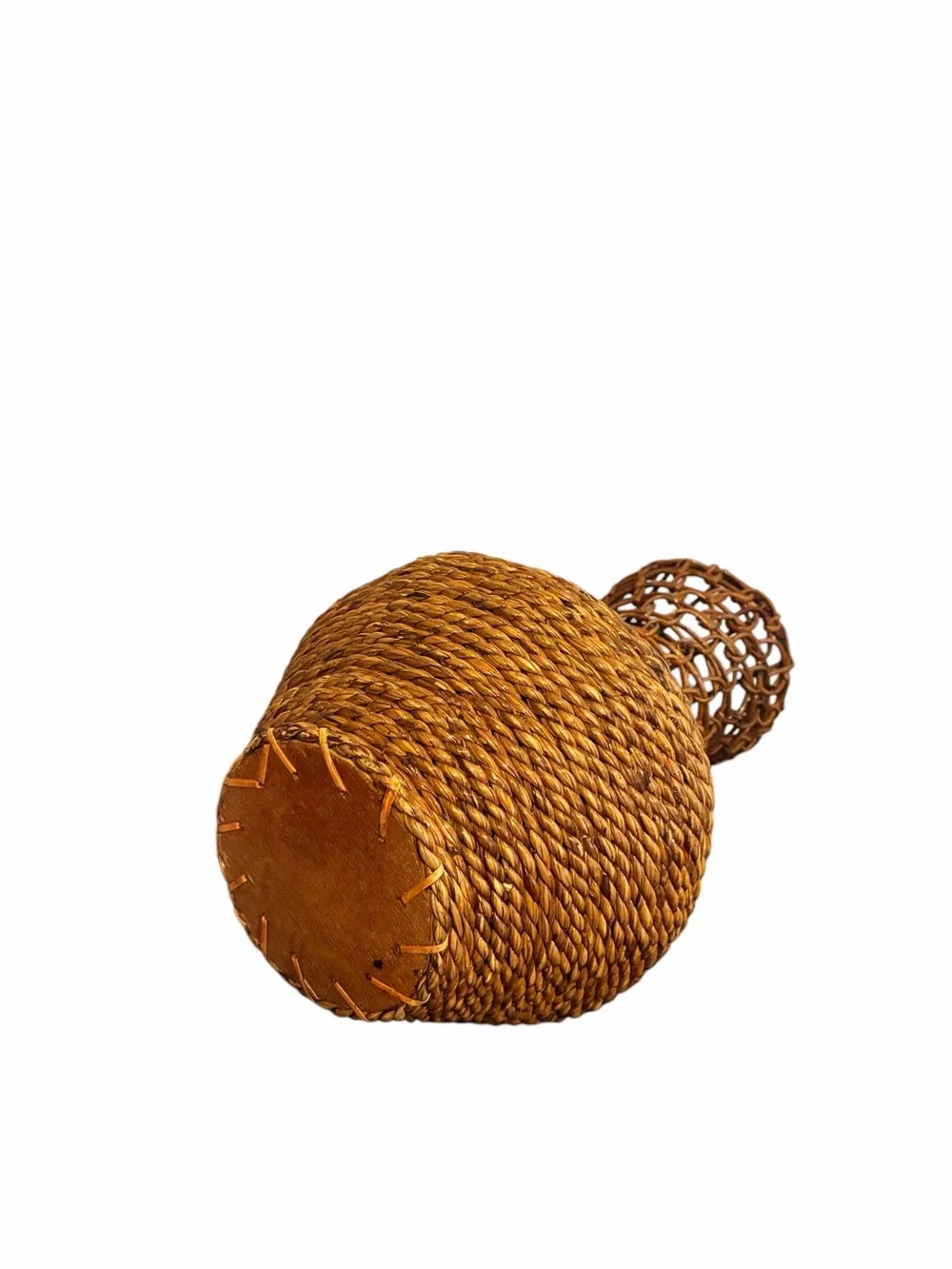 American Rope & Reed Handwoven Vase MCM
